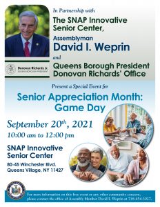 Senior Appreciation Month: Game Day @ SNAP Innovative Senior Center