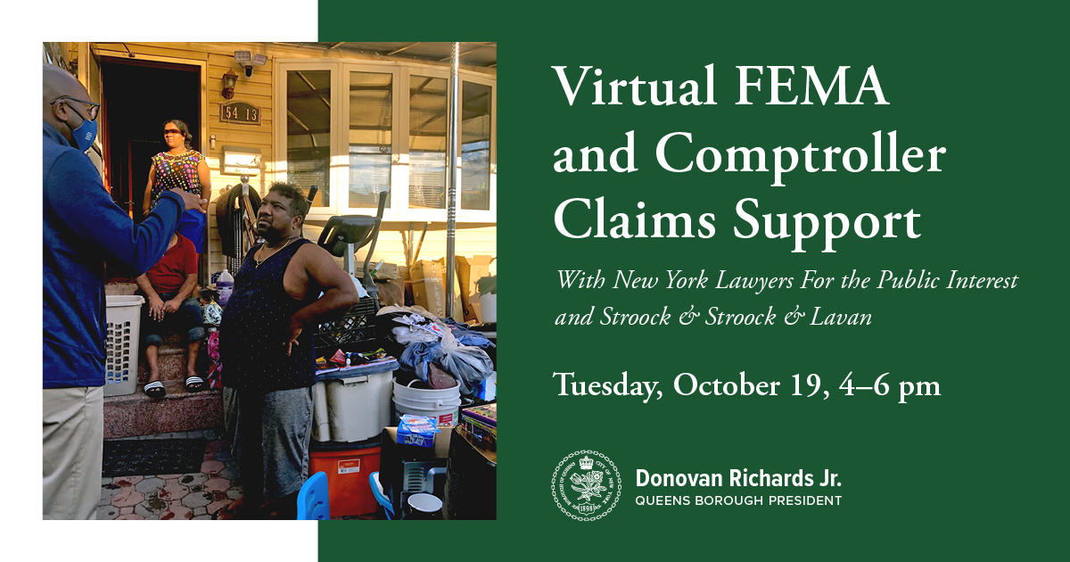 VIRTUAL IDA FEMA AND COMPTROLLER CLAIMS SUPPORT SESSION @ online event