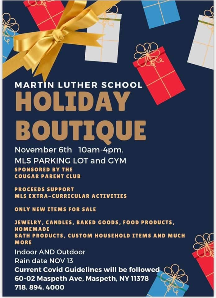 Holiday Boutique @ Martin Luther School