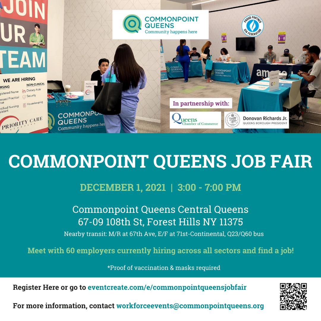 Commonpoint Queens Job Fair @ Commonpoint Queens Central Queens