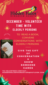 Reading and Conversations with the Elderly @ Hidden Halos Kingdom Assets Volunteer with elderly persons
