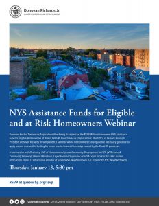 Webinar on New York State Homeowners Assistance Fund @ online event