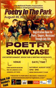 Poetry In The Park - Showcase, Book Fair, Workshops @ King Manor Museum