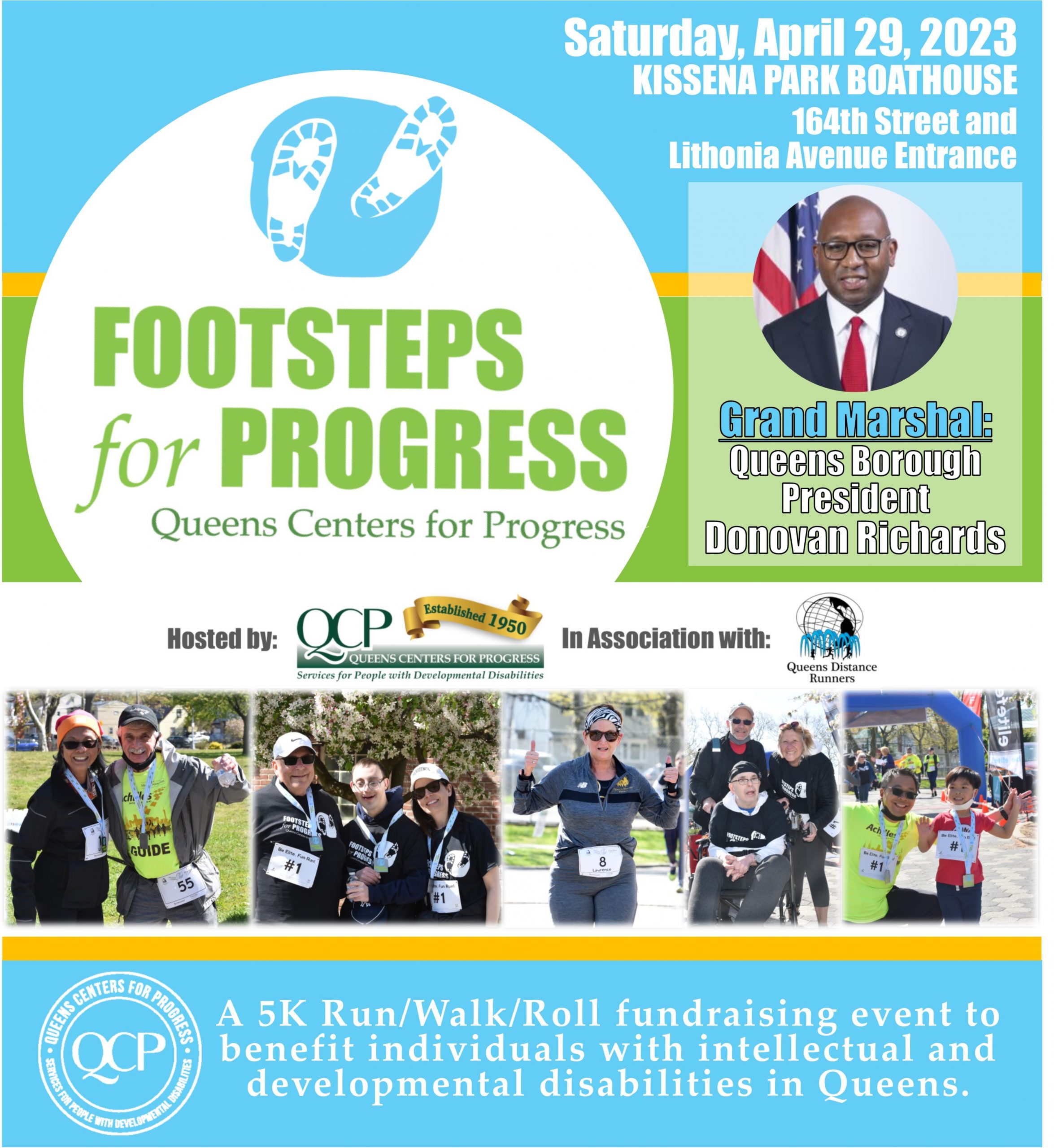 QCP Footsteps for Progress 5K Run/Walk/Roll @ Kissena Park