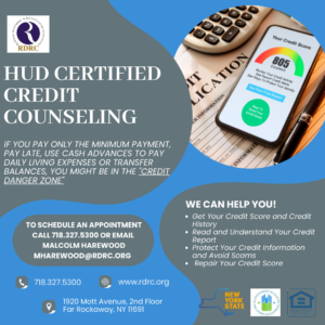 HUD Certified Credit Counseling @ ROCKAWAY DEVELOPMENT &amp; REVITALIZATION CORPORATION