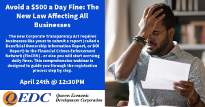 Avoid a $500 a Day Fine: The New Law Affecting All Businesses @ Zoom webinar